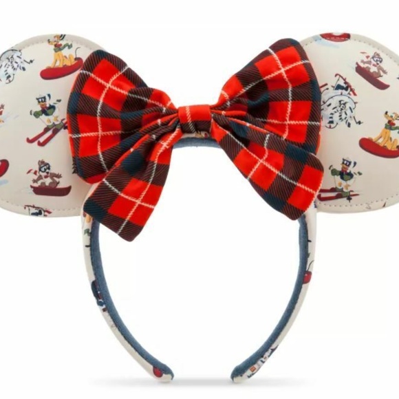 Disney Parks Holiday Lodge Snow Mickey Christmas Minnie Mouse Ears Headband 2021 main image 6